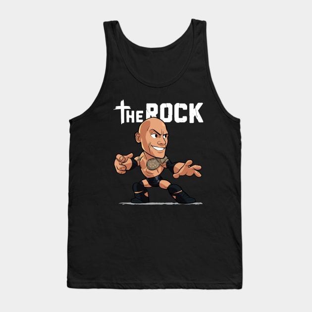 Wwe Smackdown The Rock Tank Top by Bernards